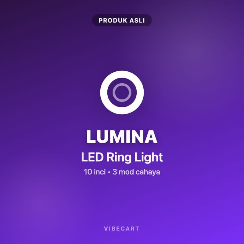 Lumina Glow LED Ring Light 10"