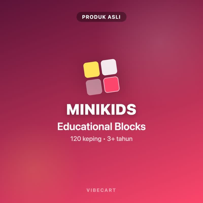 MiniKids Educational Blocks (120 Pieces)