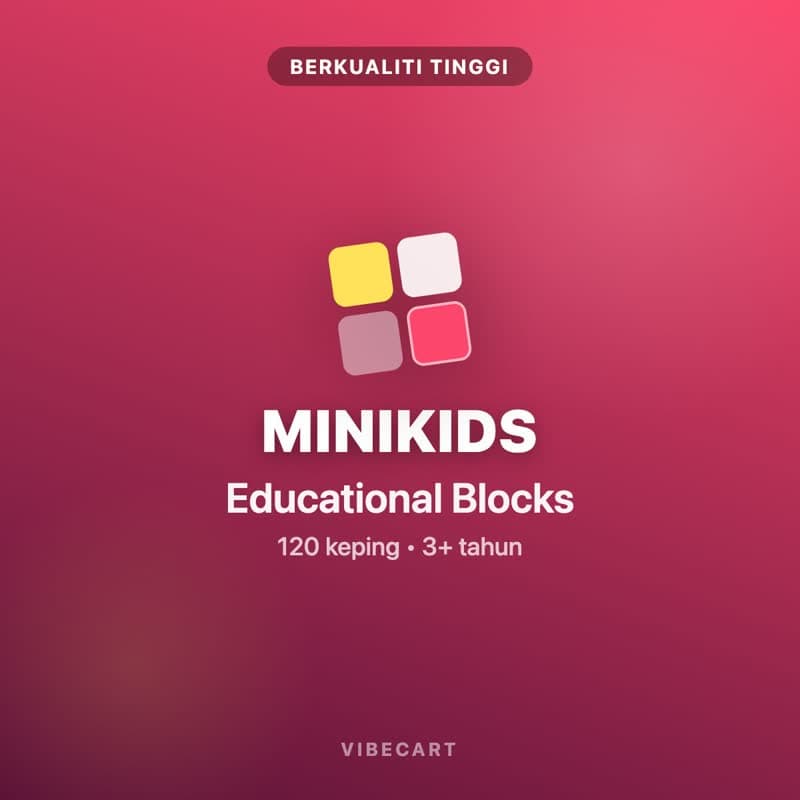 MiniKids Educational Blocks (120 Pieces)