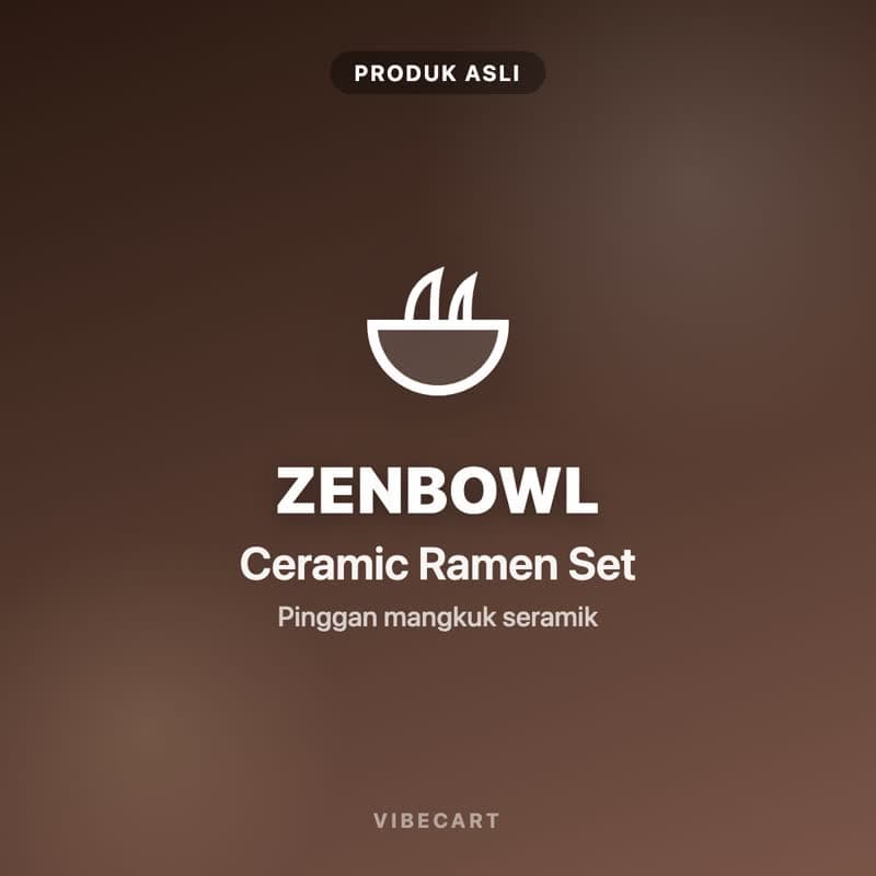 ZenBowl Ceramic Ramen Set