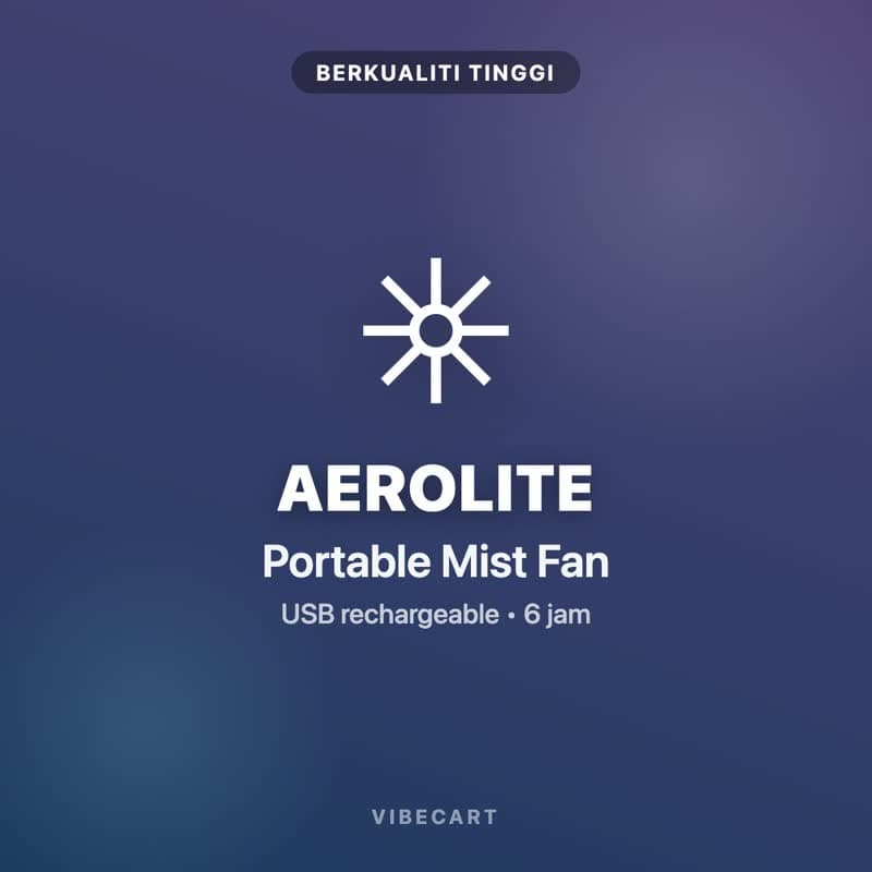 Aerolite Mist Portable Fan