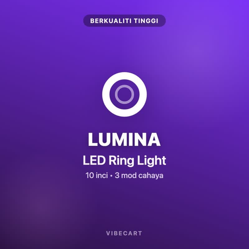 Lumina Glow LED Ring Light 10"