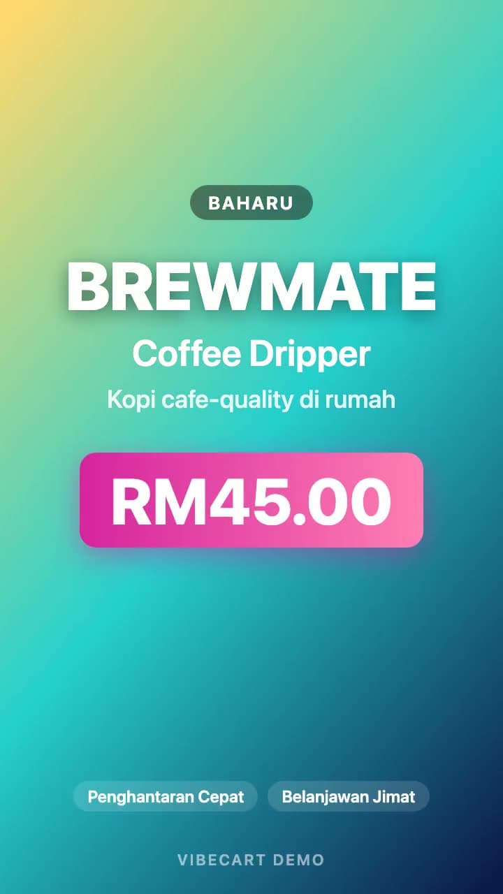 Barang wajib ada dekat rumah! Kopi cafe-quality setiap pagi โ